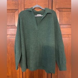 American Eagle Outfitters Dark Green Knit Sweater